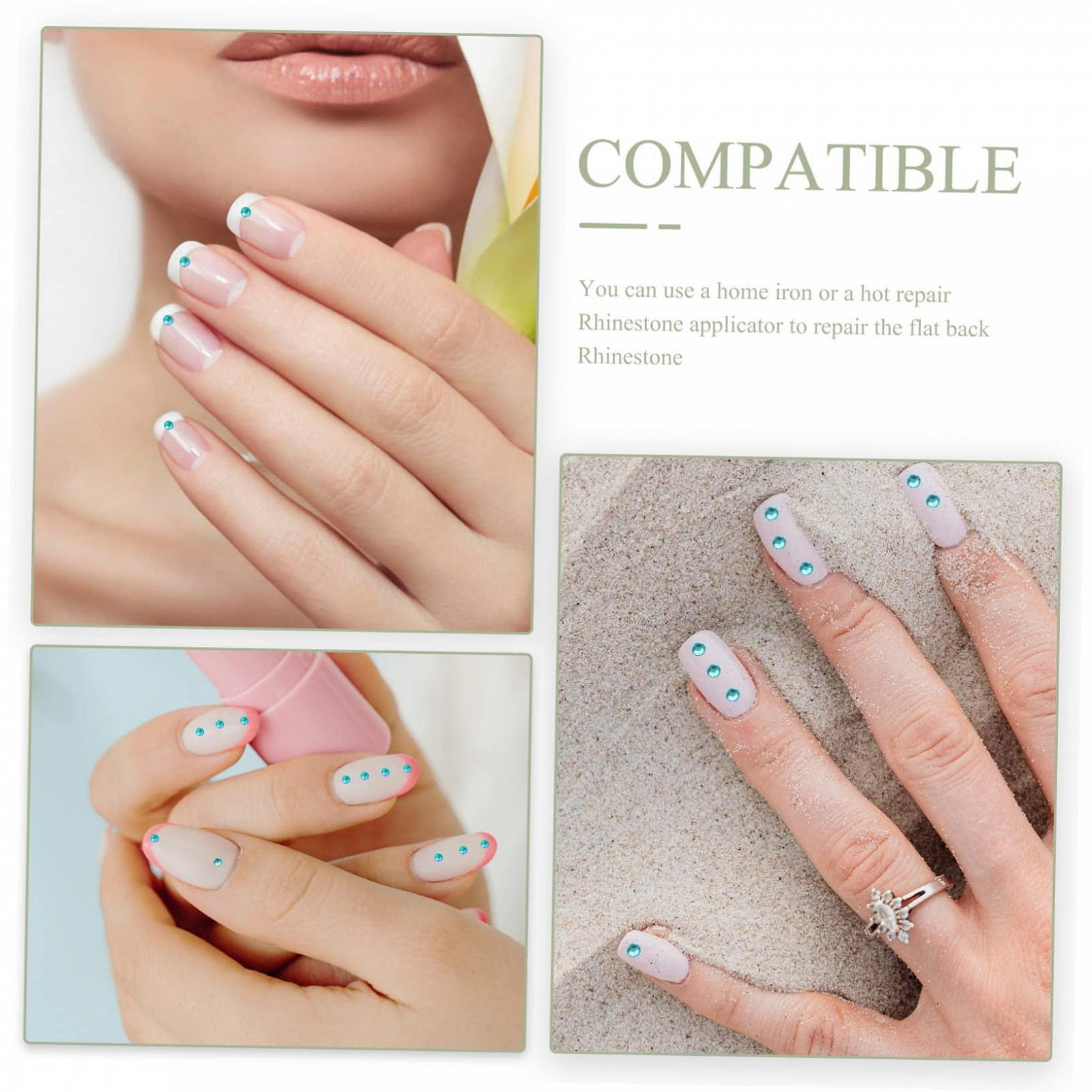 Украшения для ногтей FOMIYES Плоские бриллианты Стразы Набор блесток для маникюра, 2880 шт, фото №4