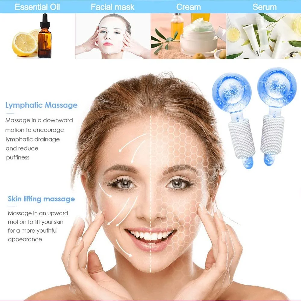 Кріосфери для обличчя Smasener Ice Globes 2 шт. Blue, фото №3