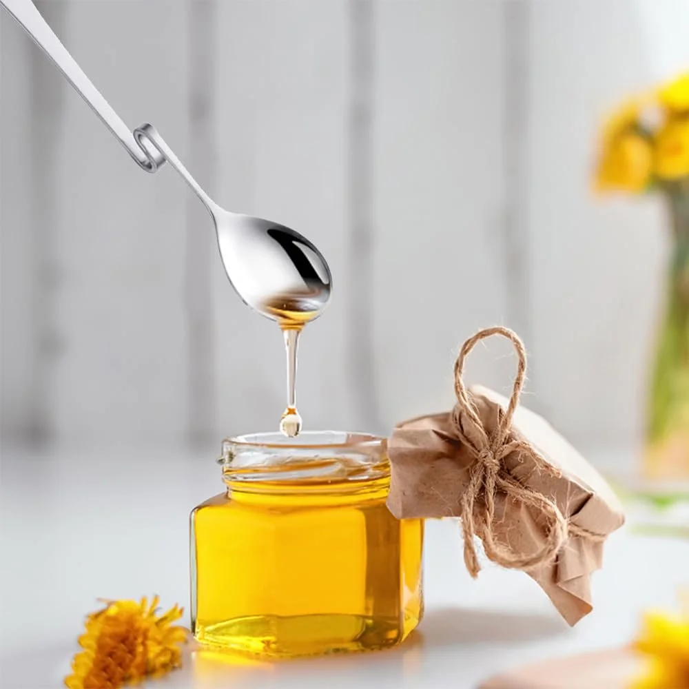 Ложка для меду з нержавіючої сталі, набір 6 штук, фото №6