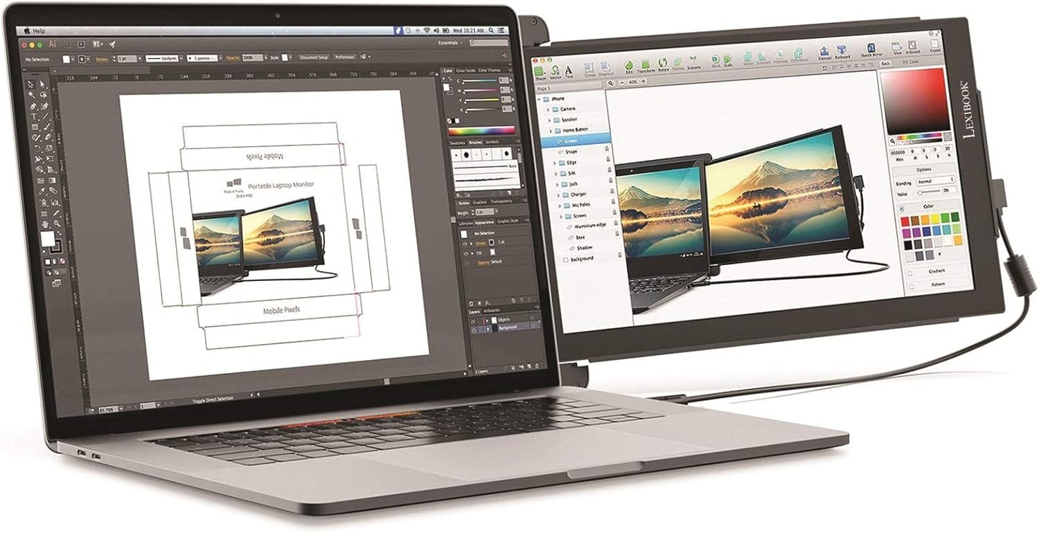Монитор портативный 14" Lexibook Trio Max Full HD IPS 60 Гц, фото №1