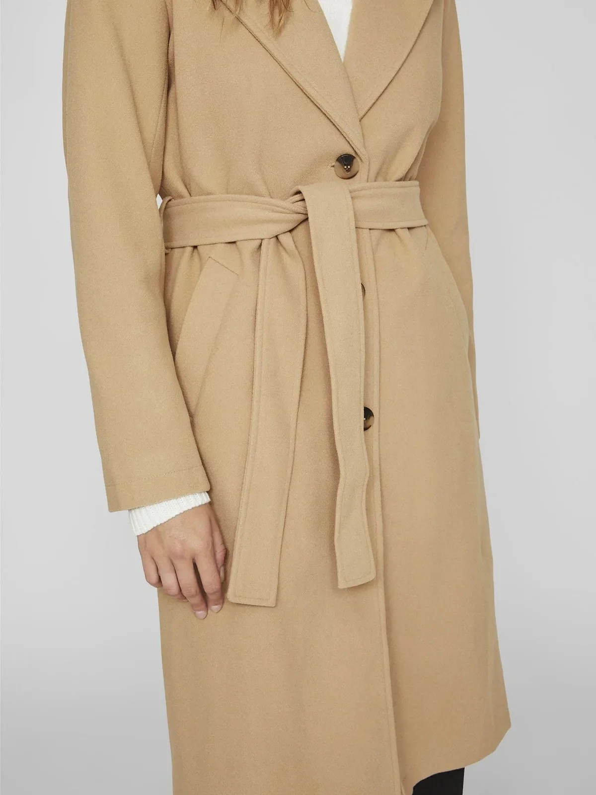 Тренчкот Vila Vipoko Женское пальто с поясом Noos, фото №8 Тренчкот Vila Vipoko Женское пальто с поясом Noos, фото №8