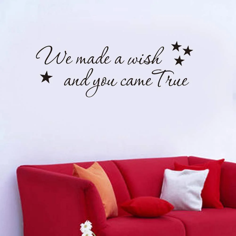 Наклейка на стіну VORCOOL We Made a Wish and You Came True Дитяча, фото №2 Наклейка на стіну VORCOOL We Made a Wish and You Came True Дитяча, фото №2