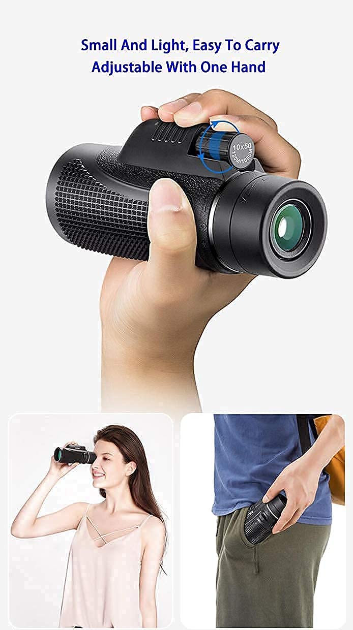 Монокуляр Telephoto Zoom Monocular Telescope 10X50 Водонепроникний, фото №3