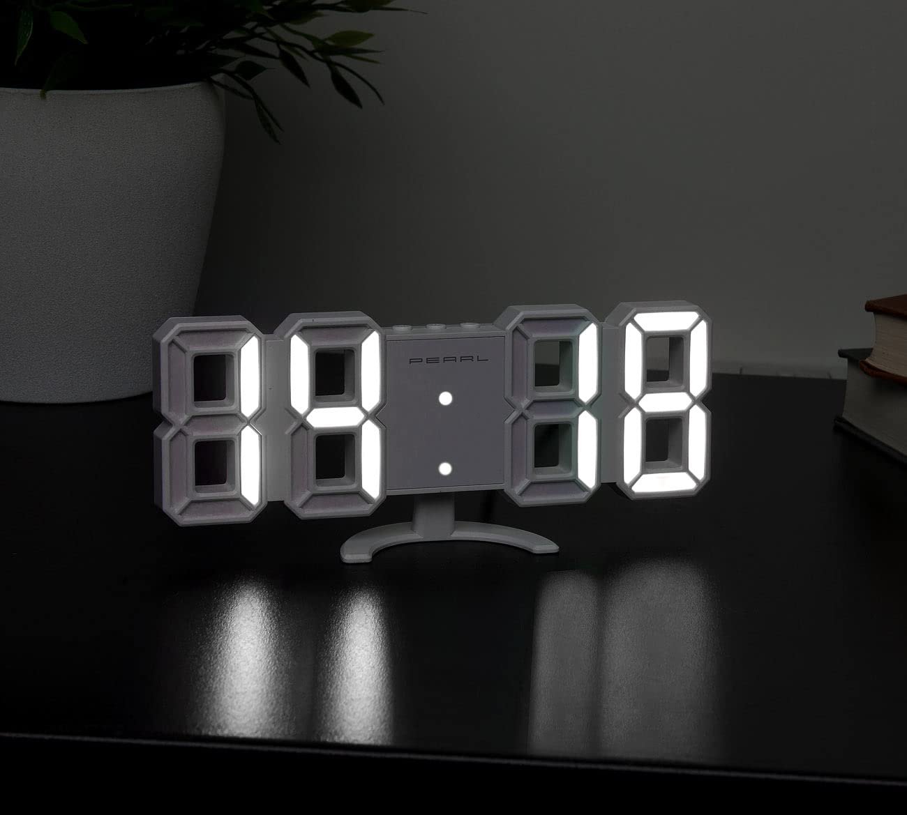 Годинник Настільний/Настінний Lunartec LED, USB, 7-сегментні цифри, 2 кольори, фото №4