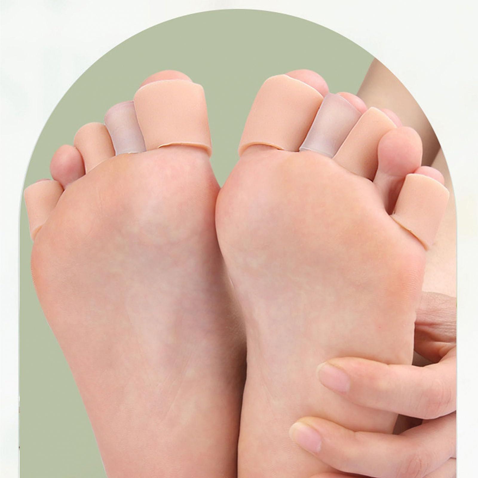 Гелевий захист для пальців ніг, 4 пари, багаторазовий, дихаючий, м'який, еластичний протектор для пальців від пухирів, для пальців рук і ніг, фото №5