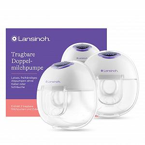 Молокоотсос электрический двойной портативный Lansinoh Hands Free Тихая работа Аккумулятор - Фото 1