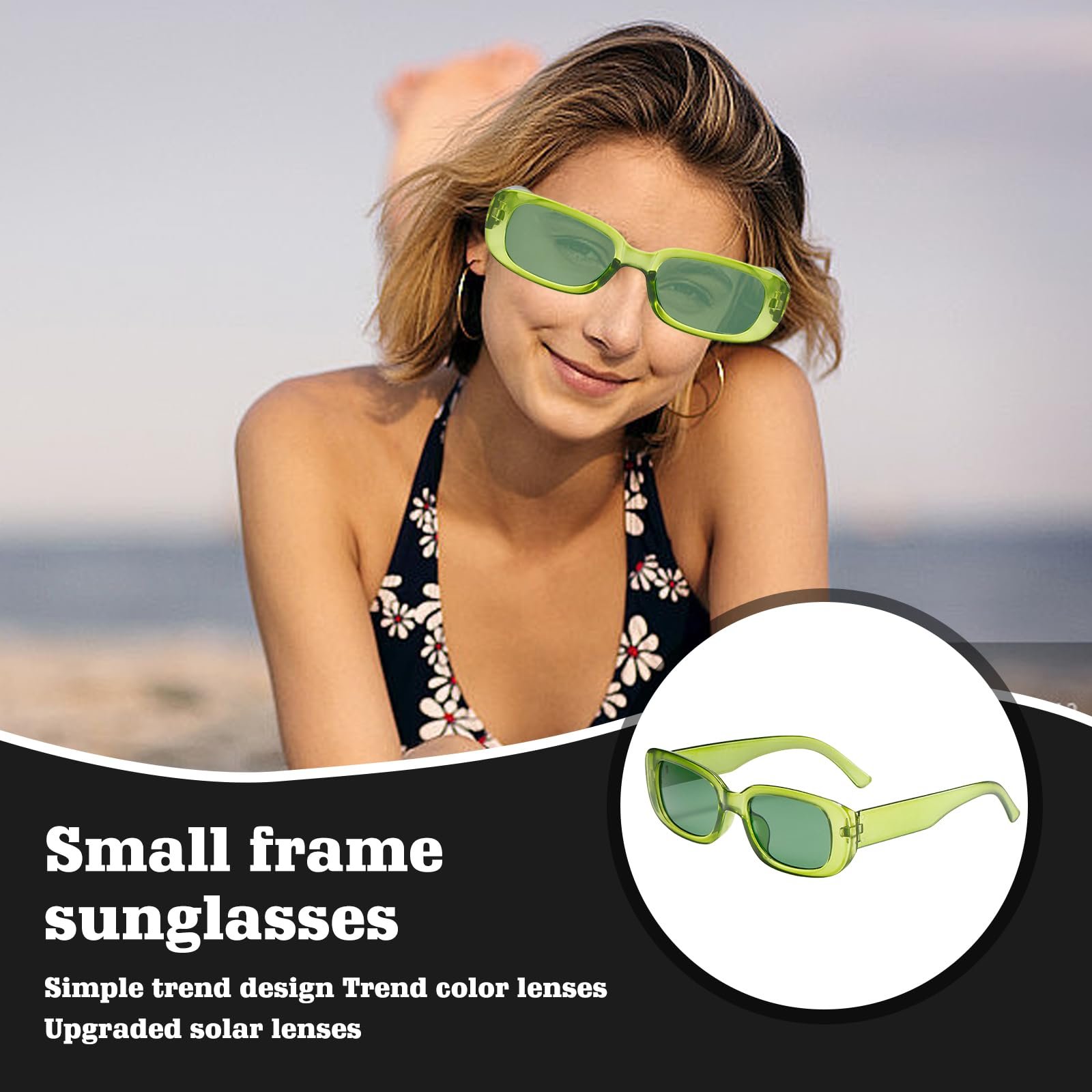 Солнцезащитные очки Прямоугольные WIYETY Набор из 8 штук, фото №6