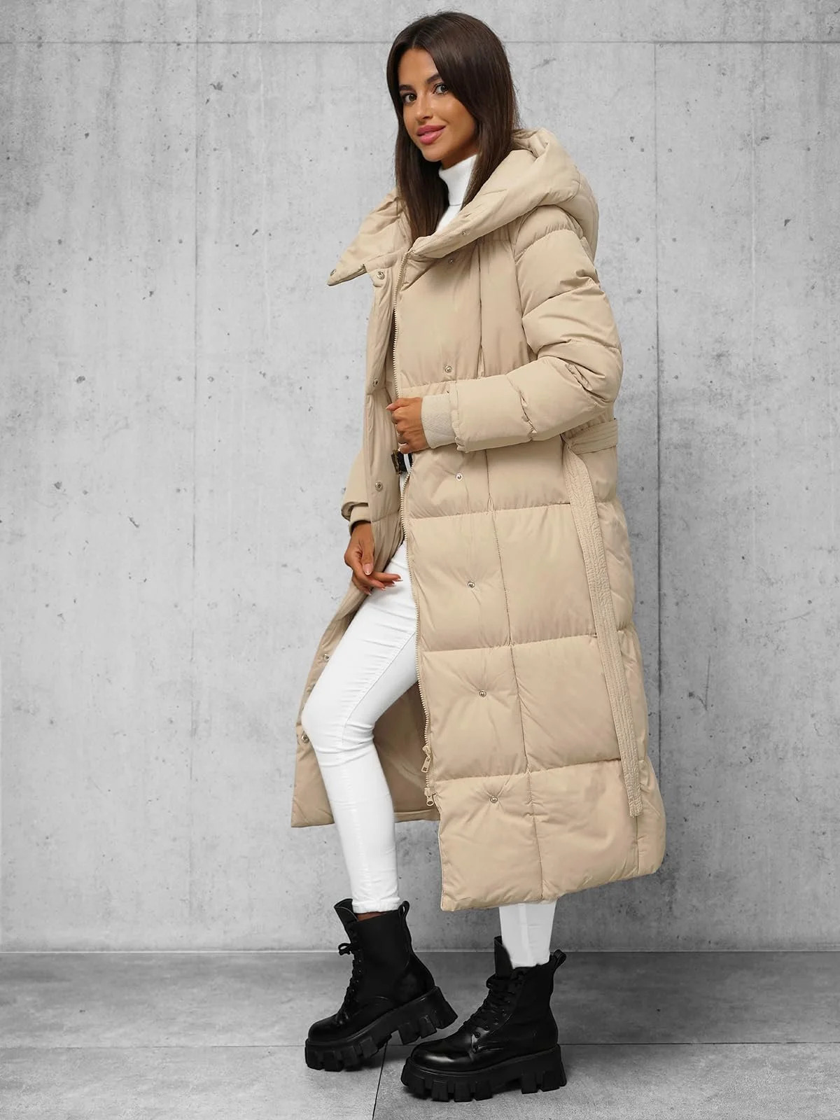 Женское зимнее пальто OZONEE JS/5M3227Z, фото №4 Женское зимнее пальто OZONEE JS/5M3227Z, фото №4