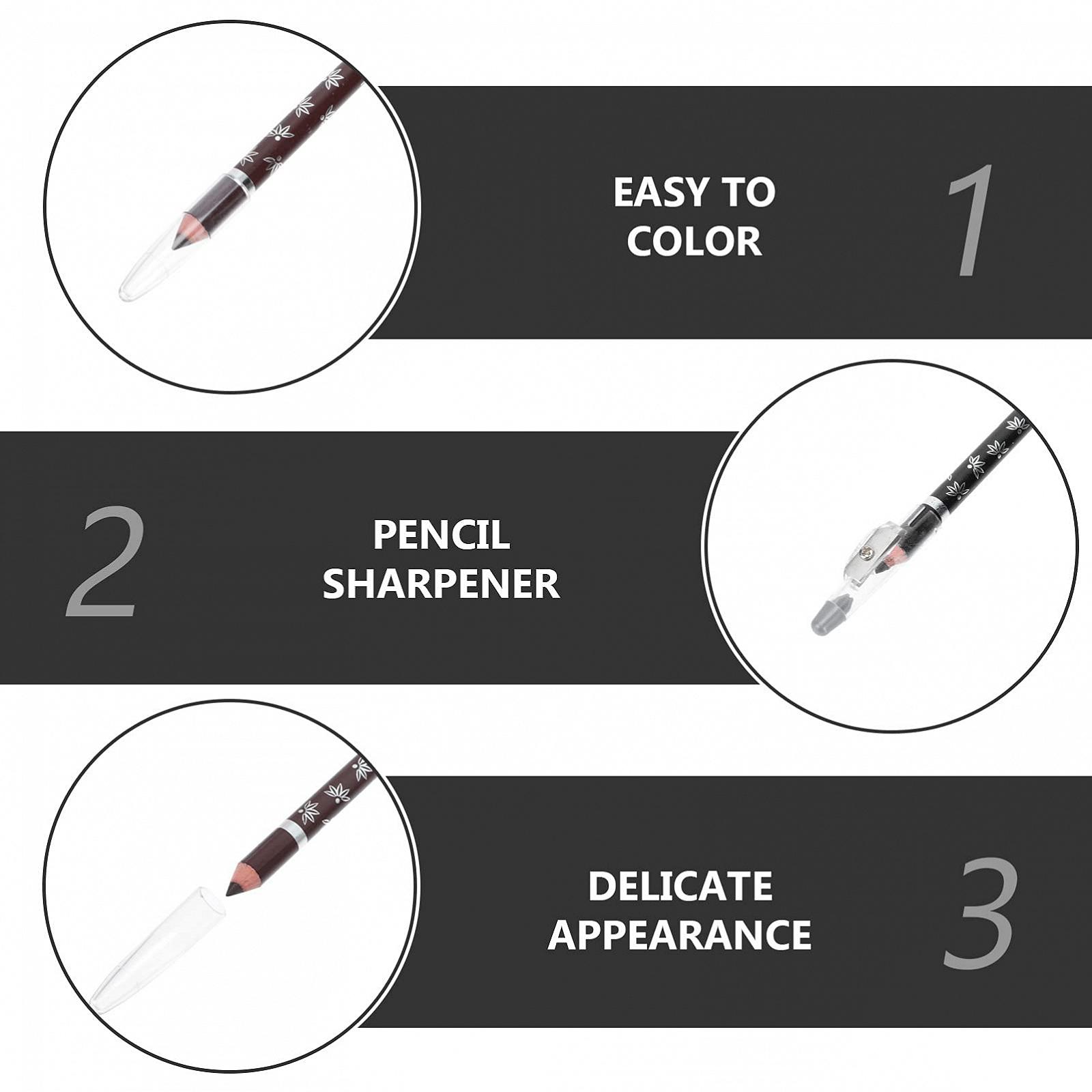 Карандаш для бровей Minkissy с точилкой Двойной наконечник 4 шт., фото №7