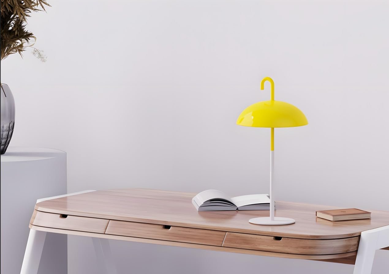Настільна лампа ONNENKERZE Umbrella Акумуляторна 3-в-1 USB-C Жовта, фото №4