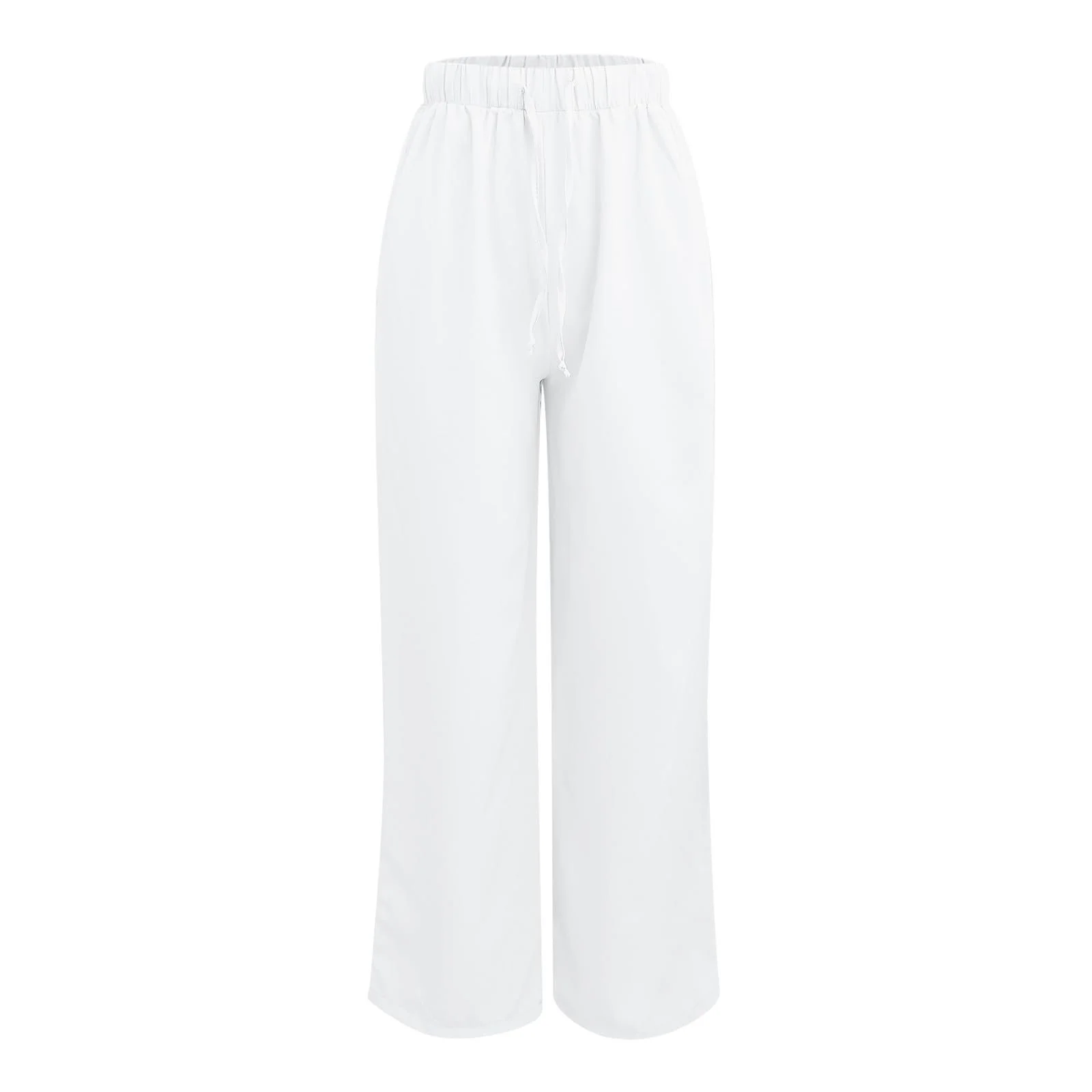 Штани жіночі GFPGNDFHG Літні льняні з високою талією, фото №4