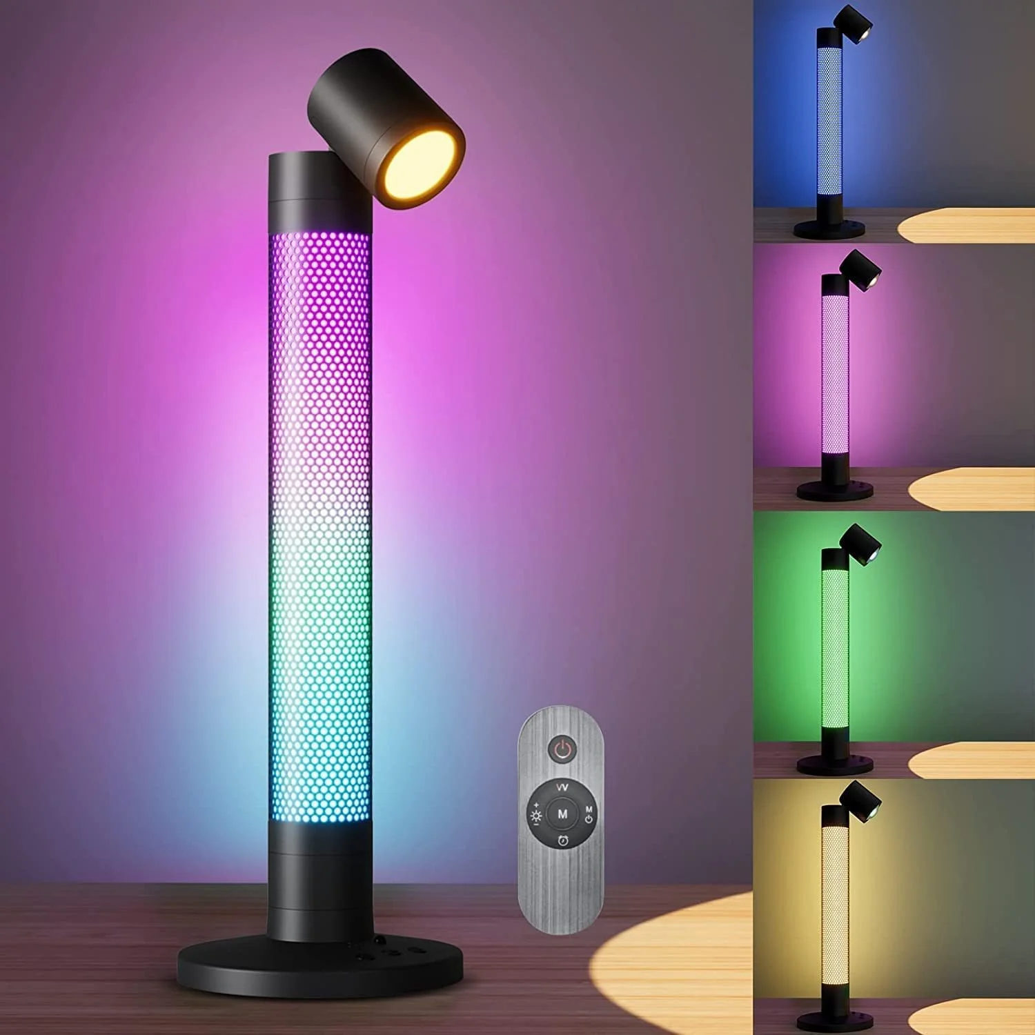 Настільна лампа ALED LIGHT LED Ambience IR Remote Control Dimmable Music Sync RGBW, фото №1