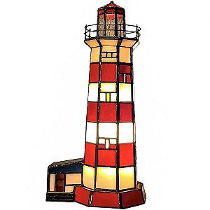 Настільна лампа Bieye Sambro Island Lighthouse L30941 стиль Tiffany вітражне скло - Фото 1