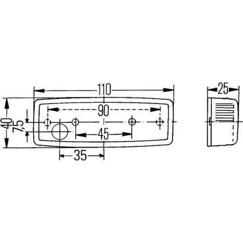 Габаритный фонарь HELLA 2PG 006 717-021 для DAF SCANIA LIEBHERR FENDT KÖGEL AGCO, фото №3