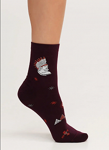 Жіночі бавовняні шкарпетки, бордові synthetic.ua - Фото 1