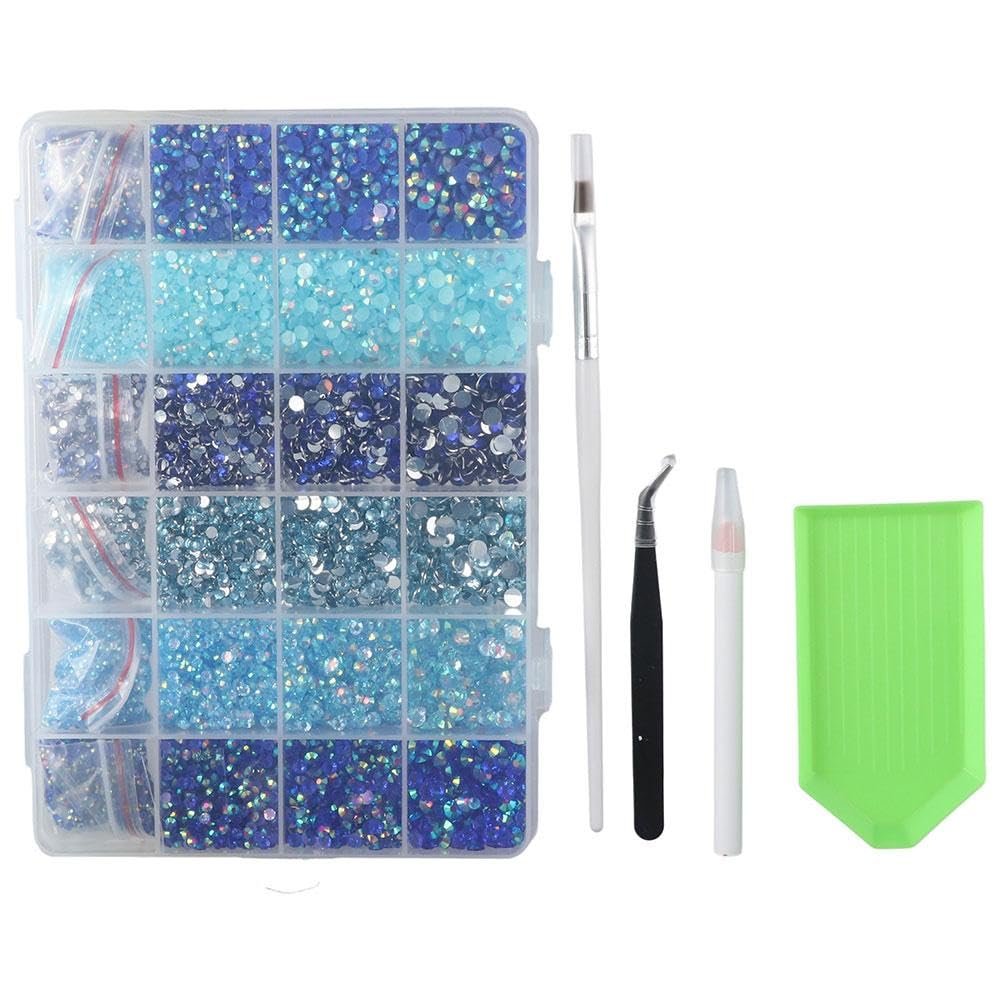 Стрази зі штучної смоли 2 mm, 3 mm, 4 mm, 5 mm, Синій, 30000 шт, фото №1 Стрази зі штучної смоли 2 mm, 3 mm, 4 mm, 5 mm, Синій, 30000 шт, фото №1