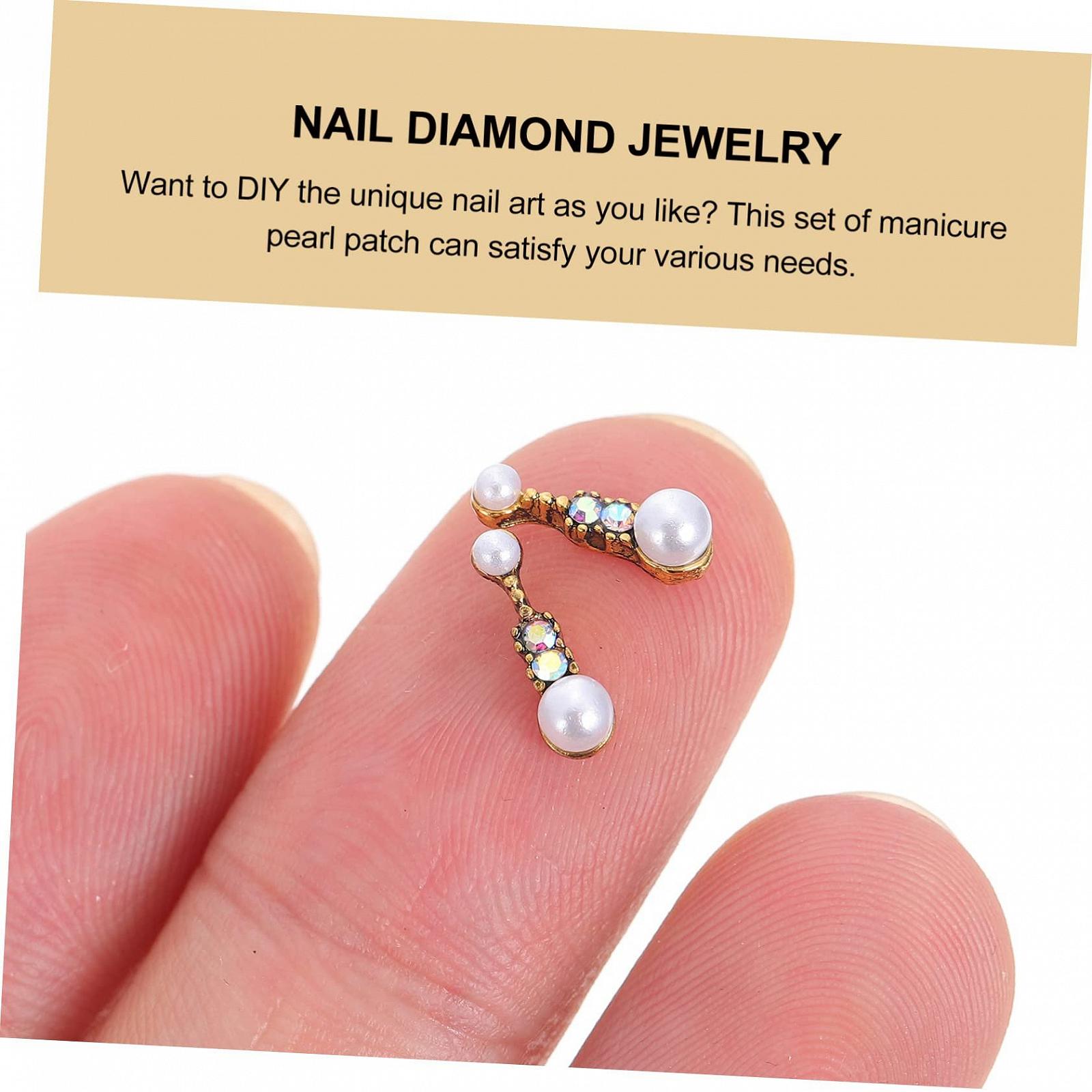 Аксессуары для маникюра Beavorty 20 штук, металлические декоративные украшения для ногтей для женщин, фото №6