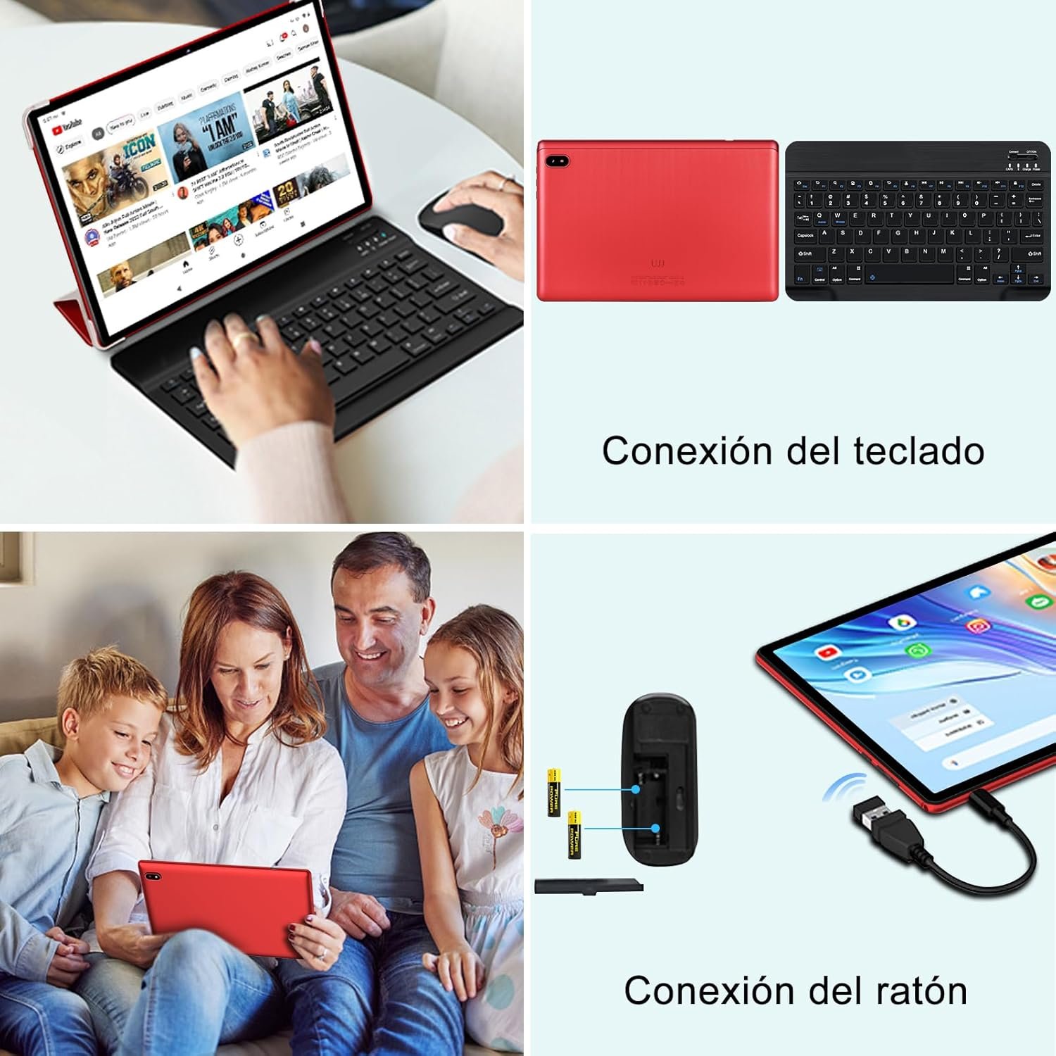 Планшет 10.1" UJJ U6 6+14/128Gb 8 ядер  Android 14 6000 mAh Червоний, фото №7