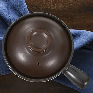 Кастрюля керамическая с крышкой жаропрочная для риса и тушения synthetic.ua - Фото 1