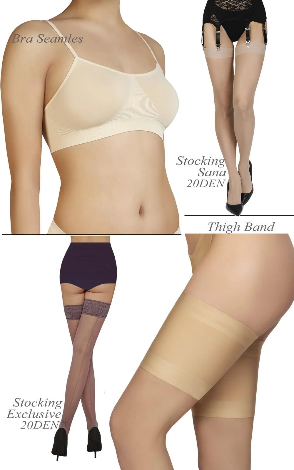 Женские гольфы до колена - Удобные Прочные Носки - Мягкие Универсальные Плотные Устойчивые Стильные - Сделано в Италии 89% Полиамид 11% Эластан, фото №6