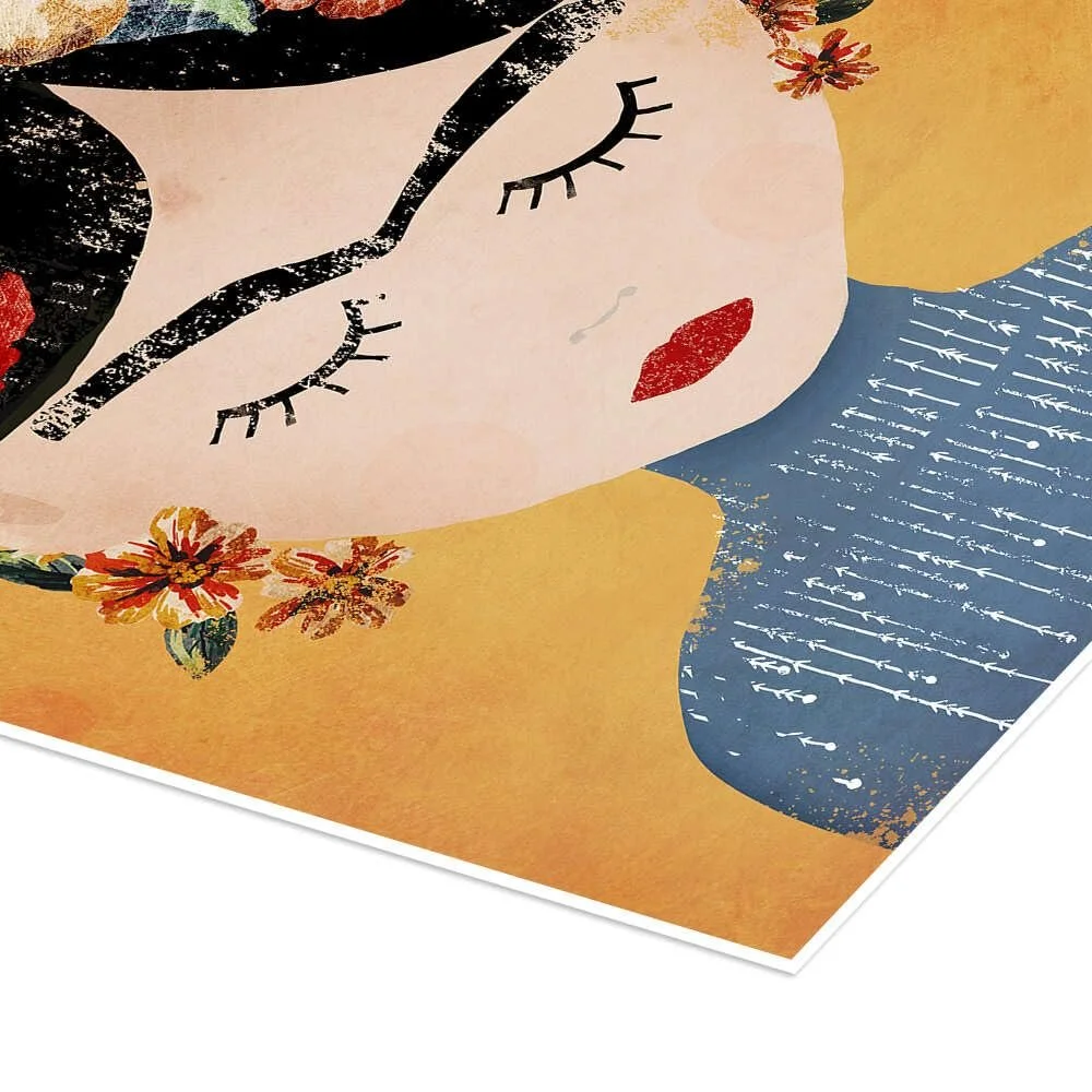 Постер Treechild Фрида Кало с венком из цветов 70 x 100 см, фото №3 Постер Treechild Фрида Кало с венком из цветов 70 x 100 см, фото №3