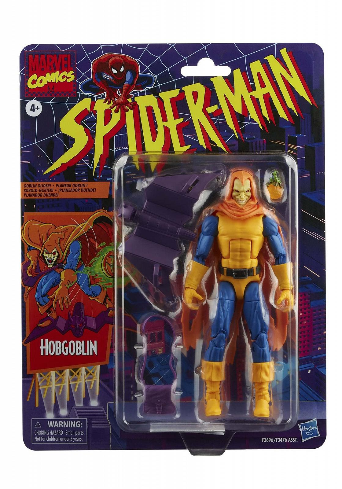 Фігурка Spider-Man Marvel Legends Series Хобгоблін 15 см, з 3 аксесуарами: планер, гарбузова бомба, сумка, фото №3