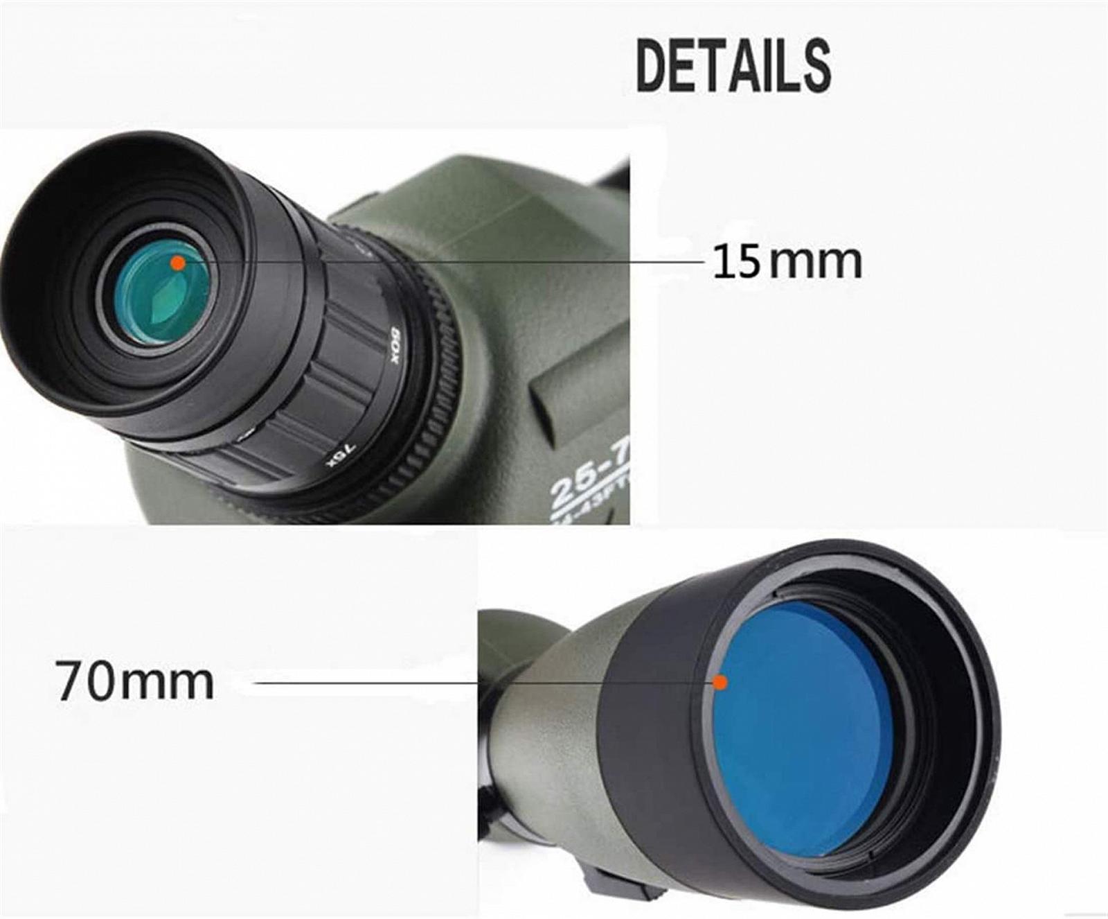 Монокуляр QHYTL 25-75x70 Високоякісний Без запотівання, фото №4