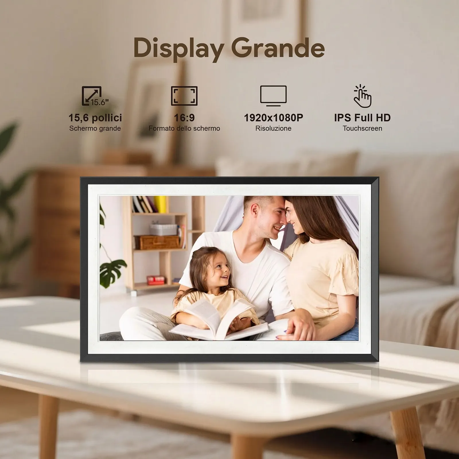 Цифровая фоторамка Frameo 15.6 дюймов 1920 x 1080 IPS 32 ГБ, фото №6