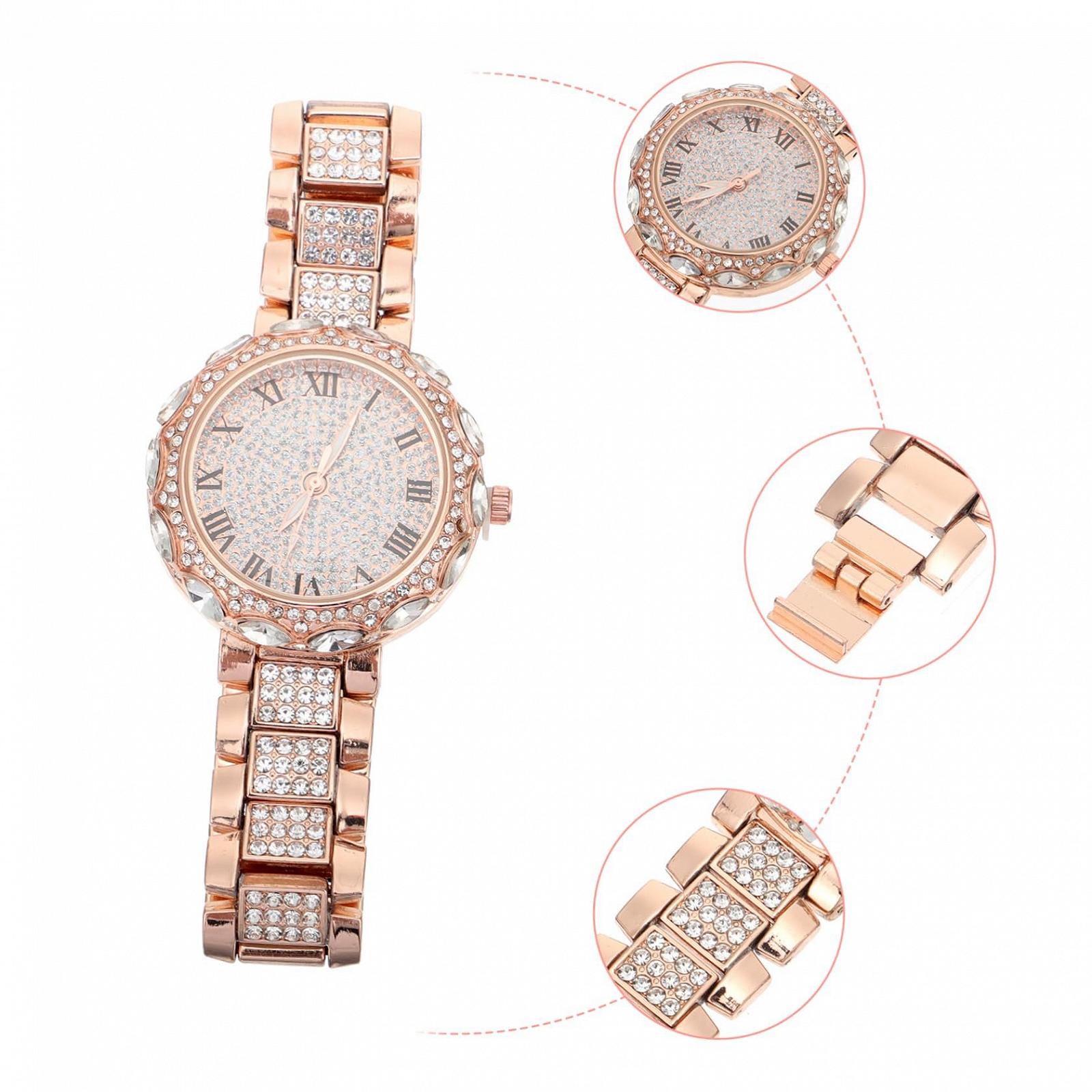 Годинник LIFKOME Студентський Годинник зі стразами Сріблястий Золотистий, фото №7 Годинник LIFKOME Студентський Годинник зі стразами Сріблястий Золотистий, фото №7