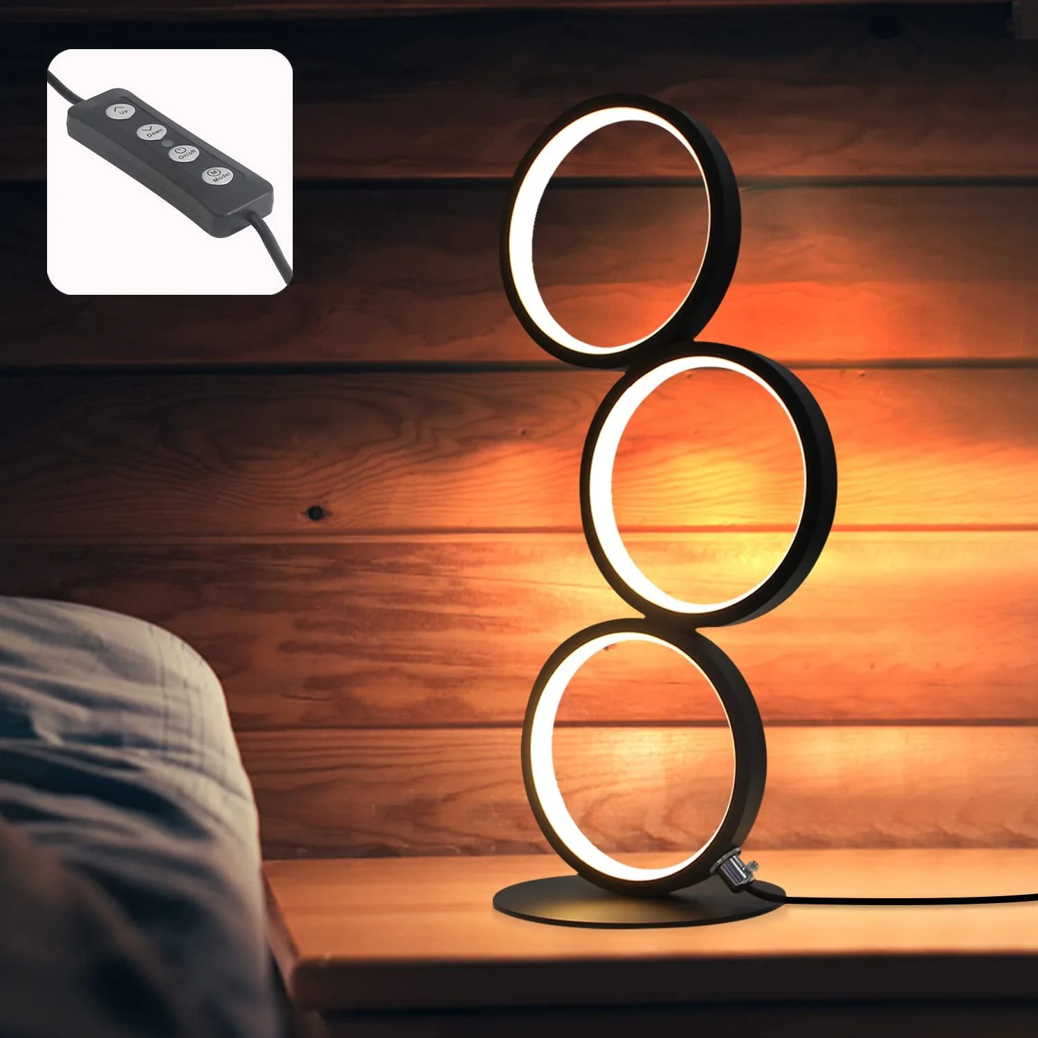 Світлодіодна настільна лампа кільцеподібна 12 Вт, фото №1