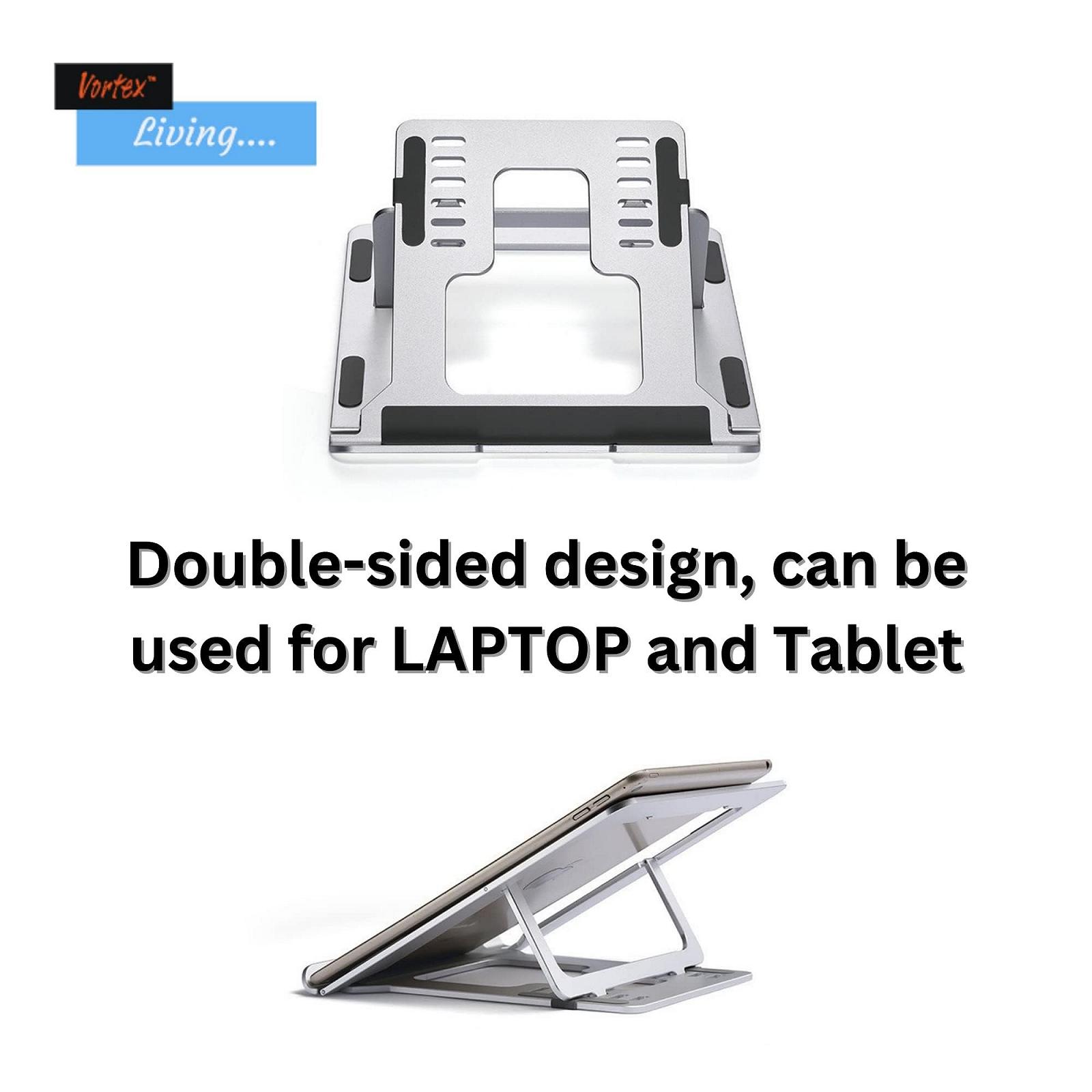 Подставка для ноутбука Vortex D24-3 Регулируемая подставка для ноутбука/планшета Многоугольная подставка Подставка для телефона Портативная складная подставка для ноутбука для MacBook Air/Pro и других ноутбуков 10-17,3 дюймов Серебряный, фото №8 Подставка для ноутбука Vortex D24-3 Регулируемая подставка для ноутбука/планшета Многоугольная подставка Подставка для телефона Портативная складная подставка для ноутбука для MacBook Air/Pro и других ноутбуков 10-17,3 дюймов Серебряный, фото №8