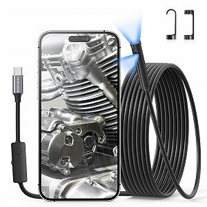 Ендоскоп Teslong Dual Lens з підсвічуванням, сумісний з iPhone 15, Type-C, 3 метри - Фото 1