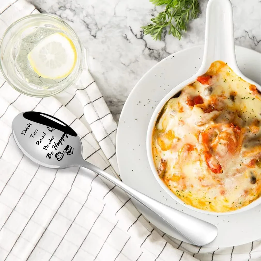 Чайна ложка з гравіюванням зі нержавіючої сталі для любителів чаю, фото №6 Чайна ложка з гравіюванням зі нержавіючої сталі для любителів чаю, фото №6