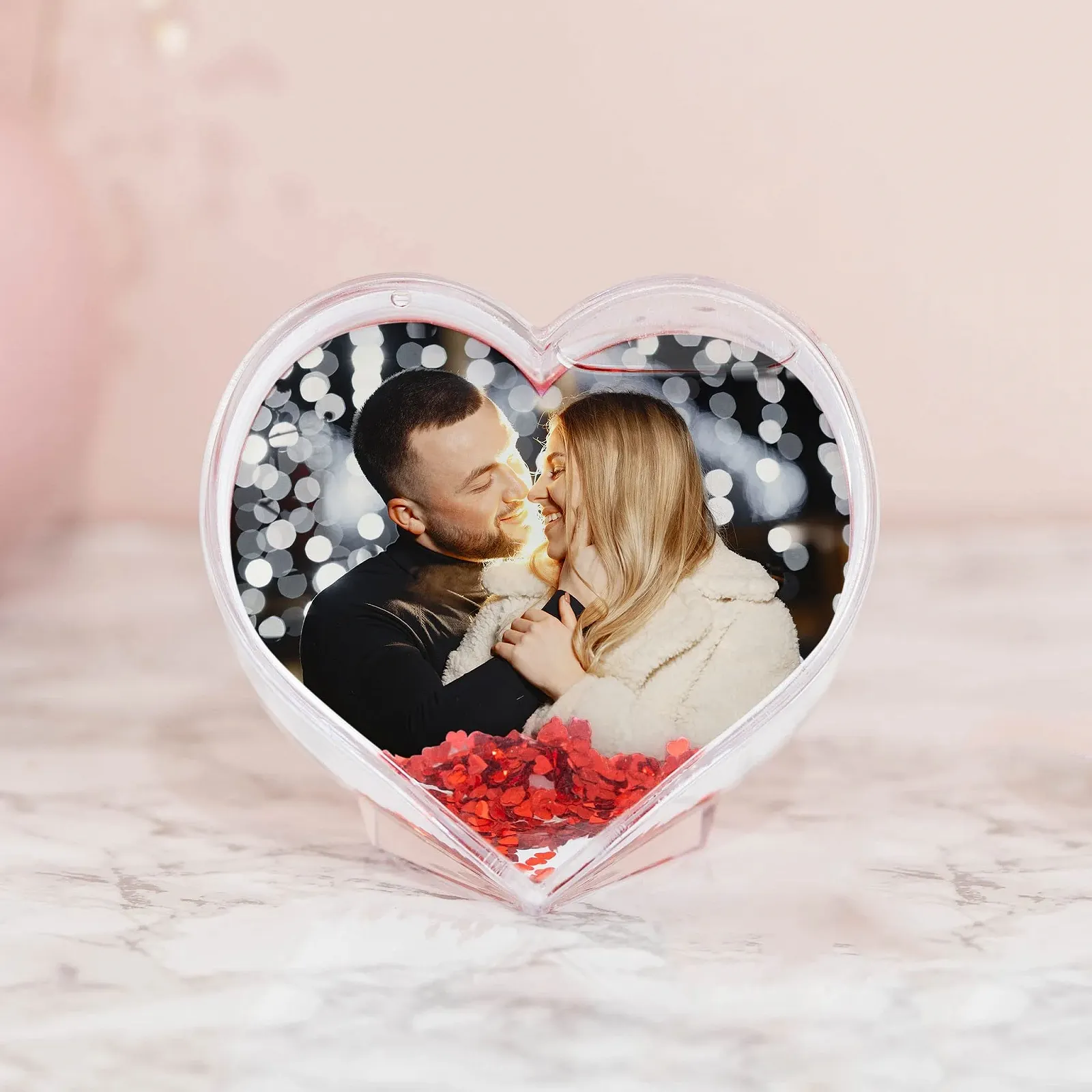 Шар Снежный Wanapix Сердце Фотографиями Оригинальный Подарок День Святого Валентина 4.5 x 9 см, фото №4 Шар Снежный Wanapix Сердце Фотографиями Оригинальный Подарок День Святого Валентина 4.5 x 9 см, фото №4