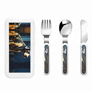 Дитячий набір столових приборів з трьох предметів - Фото 1