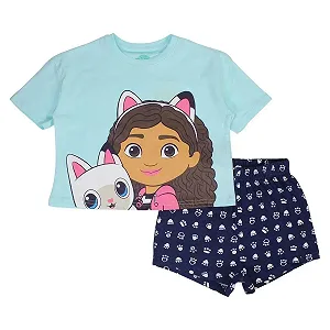 Піжама eplusm Gabby's Dollhouse для дівчат, коротка - Фото 1