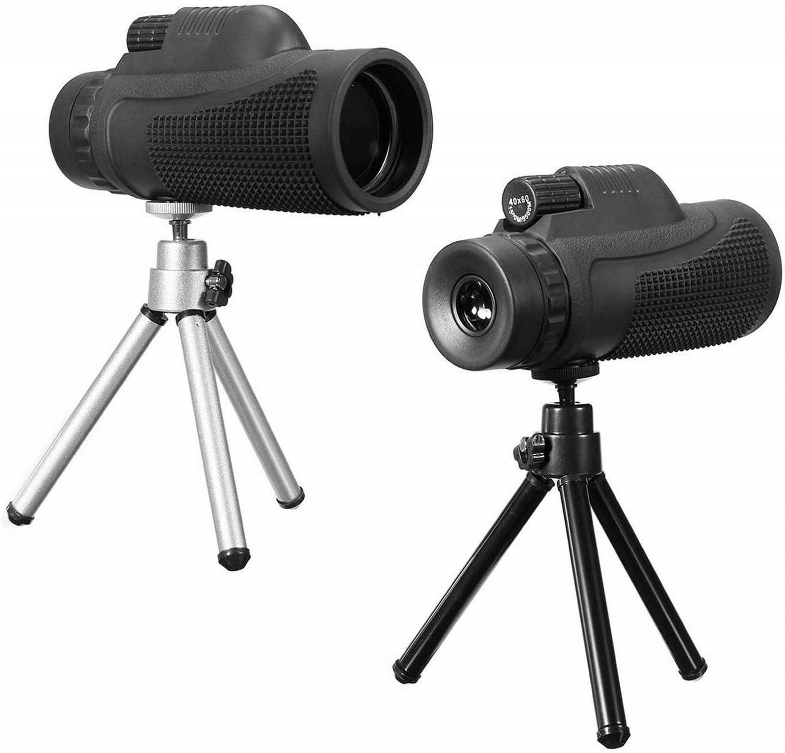 Монокуляр-телескоп HD 40x60 Dual Focus Водонепроникний з адаптером для смартфона, фото №1