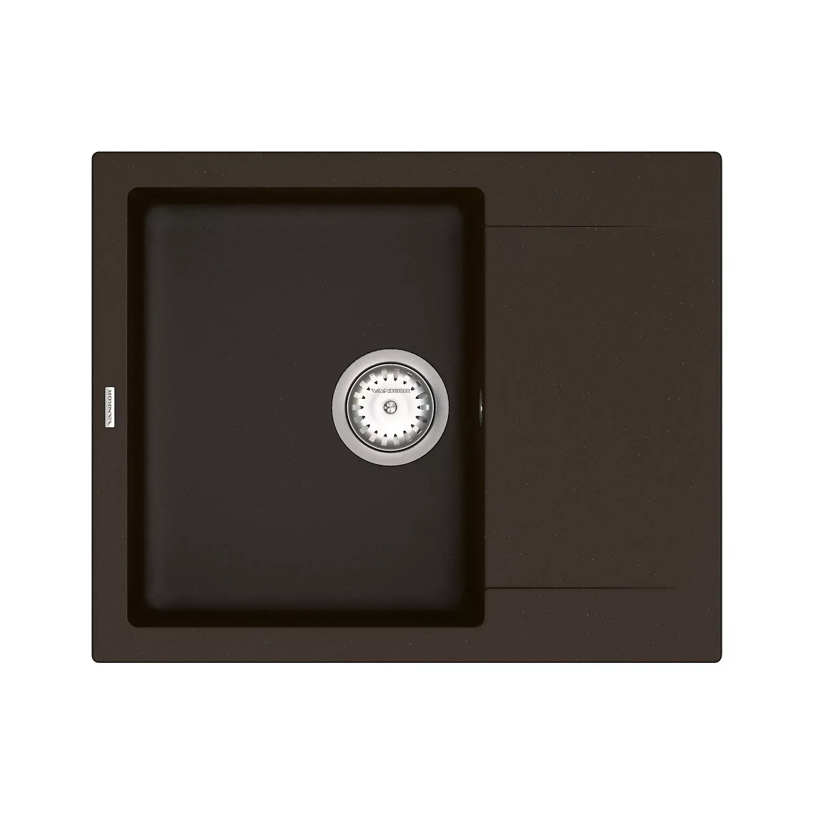 Кухонная Мойка Vankor Orman Omp 02.61 Chocolate Сифон, фото №1