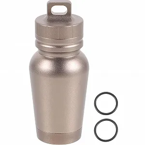 Органайзер для таблеток BESPORTBLE, 1 шт., скляний сплав, брелок, контейнер - Фото 1