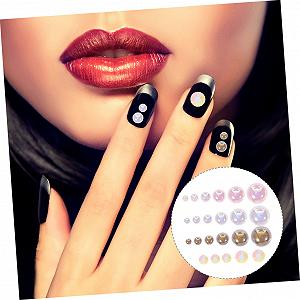 Перлини Плоскі Півкола Імітація для Манікюру synthetic.ua - Фото 1