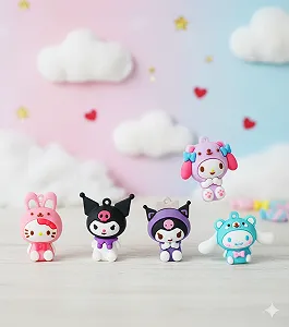 Набір фігурок Куромі Kuromi Мелоді My Melody іграшки для дітей 5 шт 5 см - Фото 1