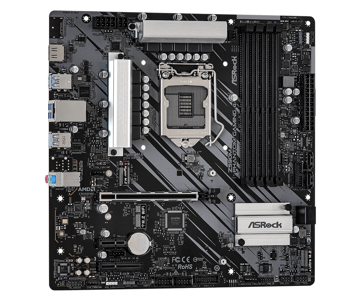 Материнская плата ASRock Z590M Phantom Gaming 4 Socket 1200, фото №3