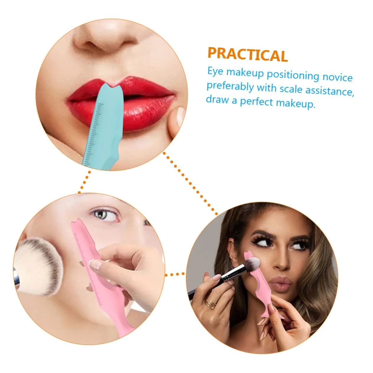 Трафарет для макіяжу Ipetboom Силіконовий 2 шт, фото №6