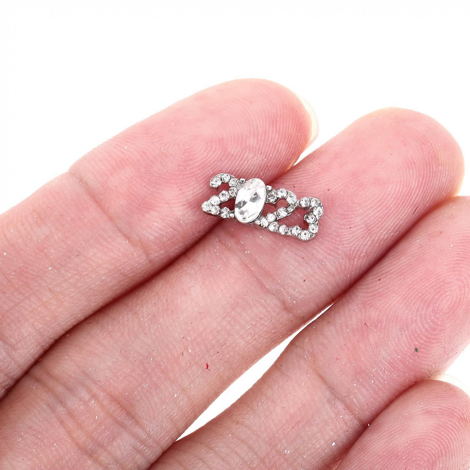 Украшения для ногтей ABOOFAN 20 шт. Год Номер Украшения для ногтей со стразами для творческого дизайна ногтей для праздников и особых случаев, фото №4