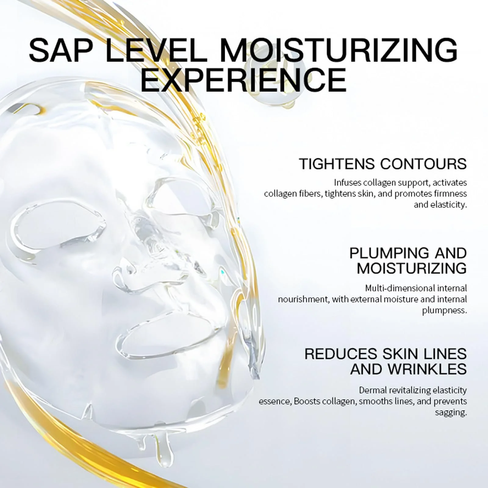 Тканинні маски для обличчя Daily Care для щоденного догляду, набір масок для обличчя, фото №4