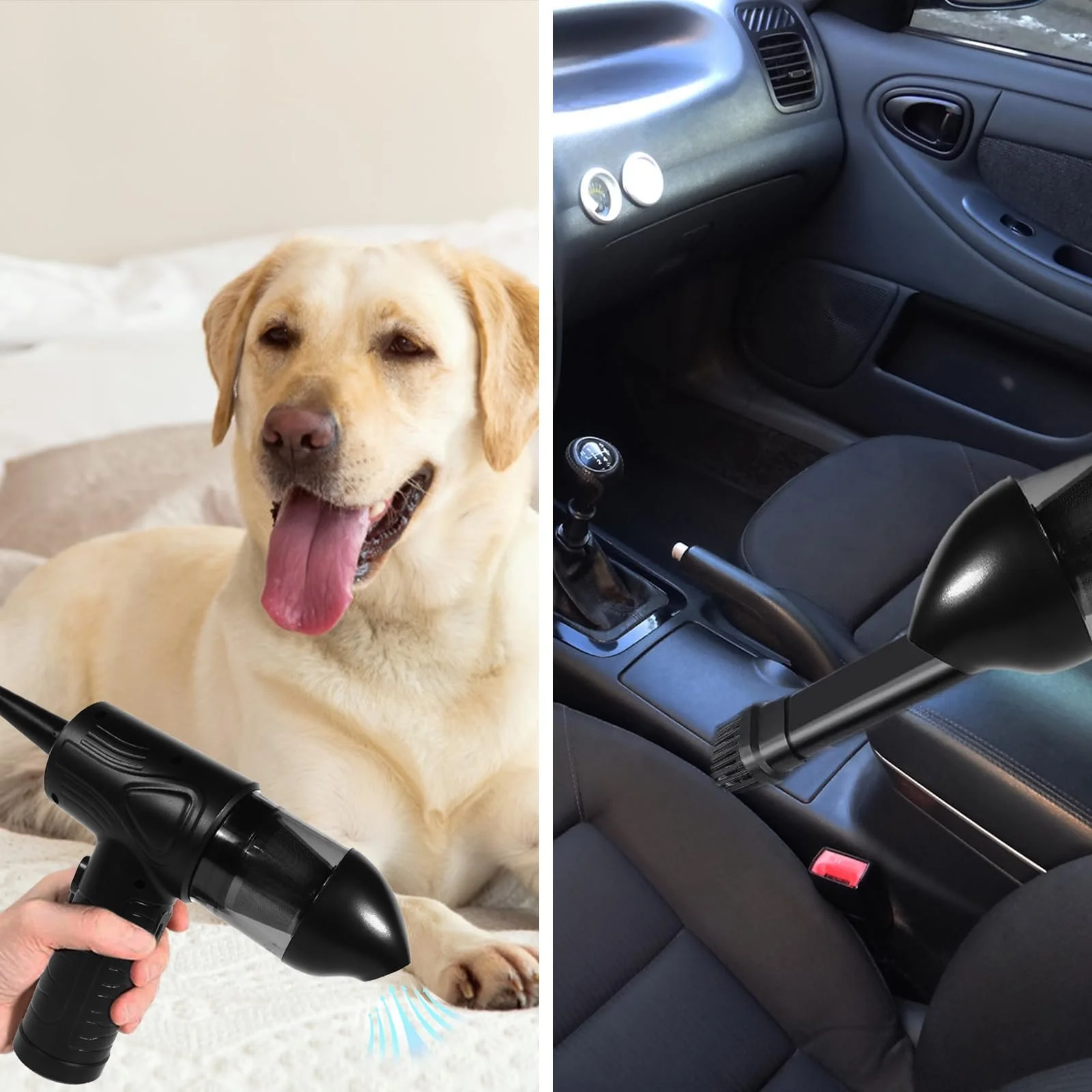 Акумуляторний повітродувка  та пилосос 2 в 1 3 швидкості 110000 RPM 7600mAh LED-підсвічування, фото №6