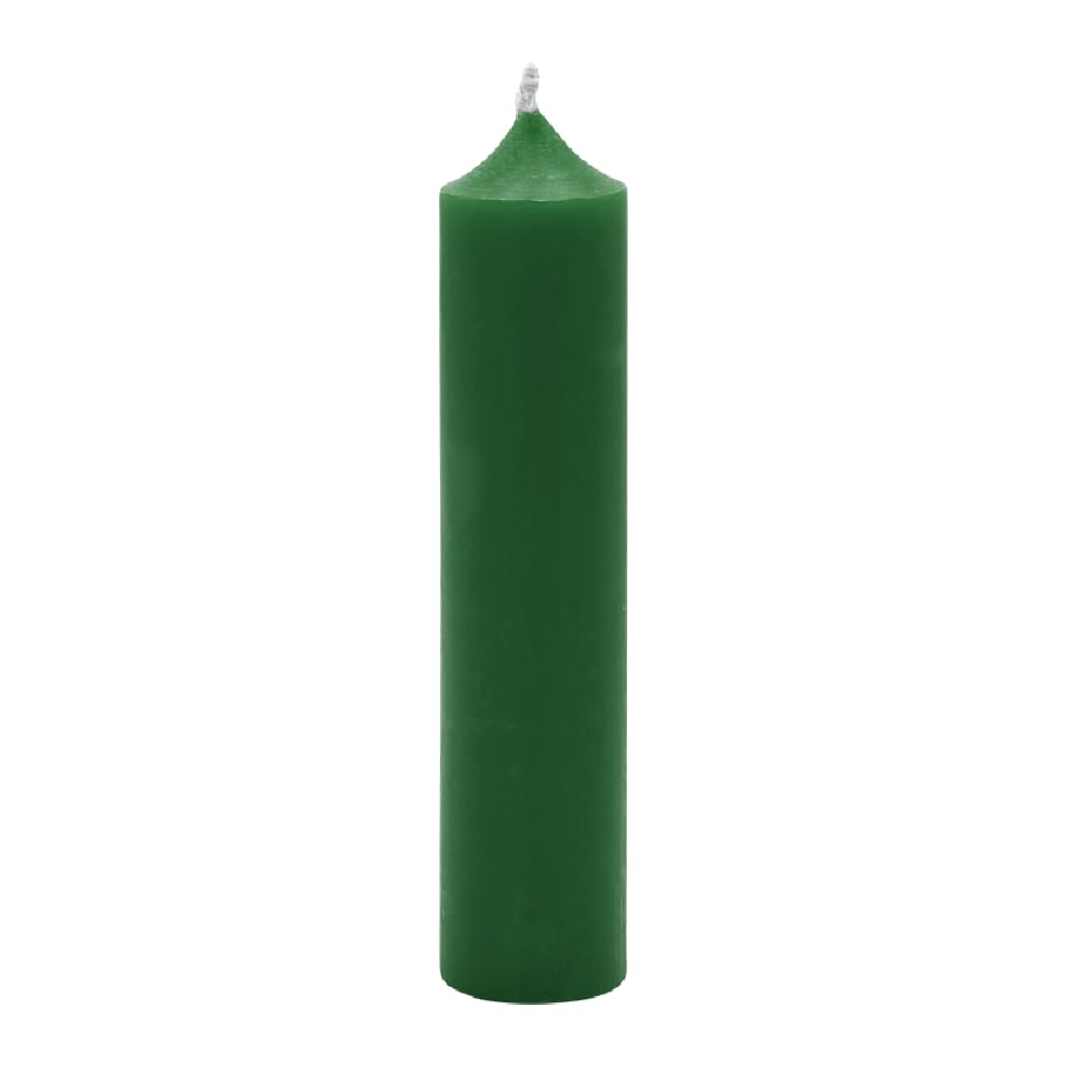 Свечи Luterna Taper Paraffin 100/22 мм Темно-зелёный, фото №2