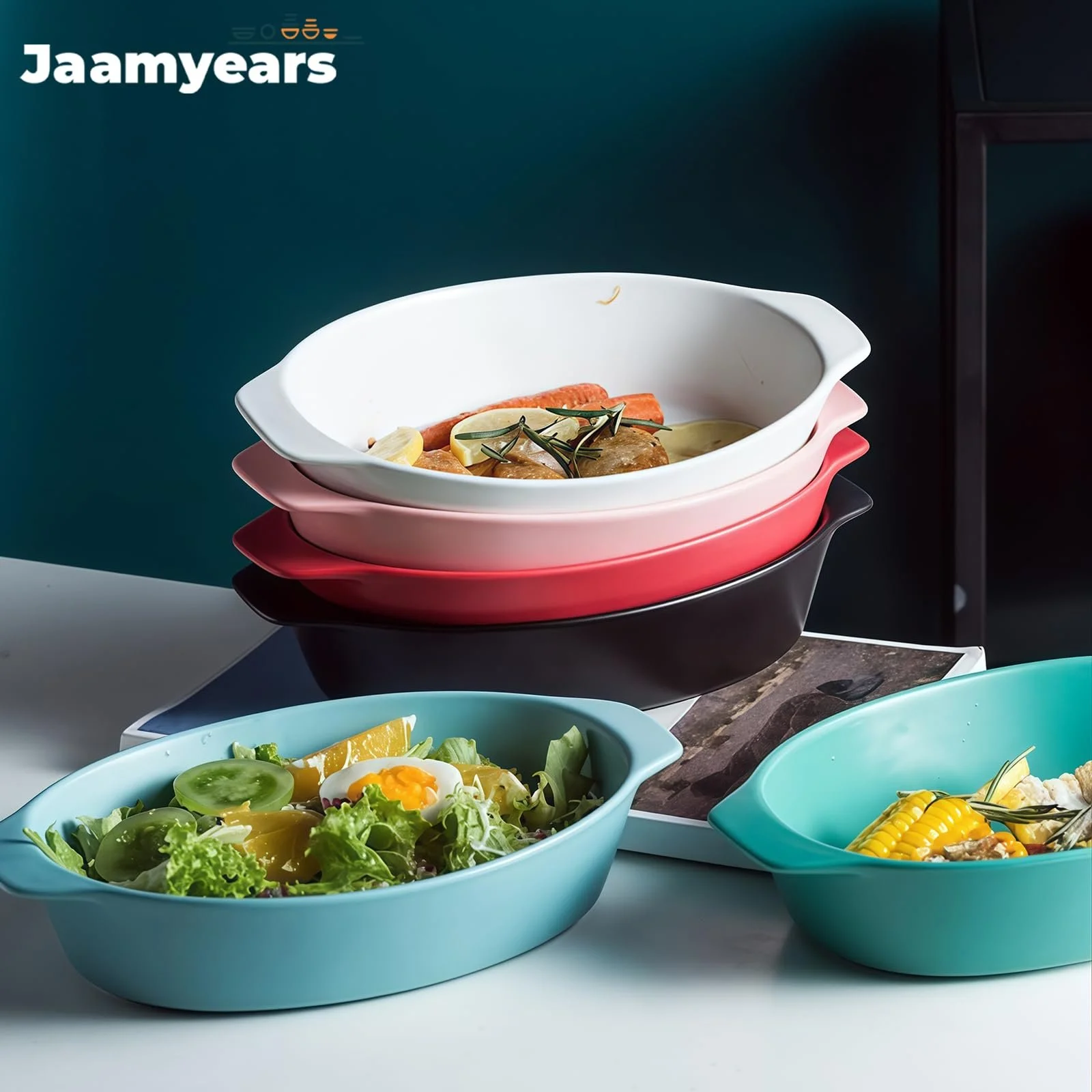 Форма для запікання 750 мл овальна керамічна, фото №4