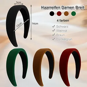 Обруч ZOCONE, бархатный, набор 4 шт., широкий synthetic.ua - Фото 1