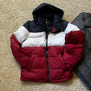 Куртка Tommy Hilfiger Mens Hooded Puffer Jacket L - Фото 1